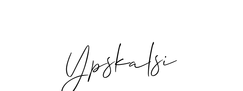 Once you've used our free online signature maker to create your best signature Allison_Script style, it's time to enjoy all of the benefits that Ypskalsi name signing documents. Ypskalsi signature style 2 images and pictures png