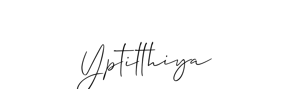 How to make Yptilthiya signature? Allison_Script is a professional autograph style. Create handwritten signature for Yptilthiya name. Yptilthiya signature style 2 images and pictures png