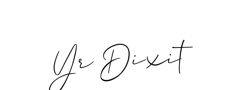 Best and Professional Signature Style for Yr Dixit. Allison_Script Best Signature Style Collection. Yr Dixit signature style 2 images and pictures png
