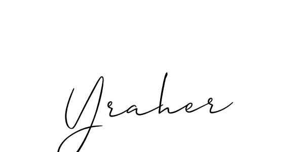 Design your own signature with our free online signature maker. With this signature software, you can create a handwritten (Allison_Script) signature for name Yraher. Yraher signature style 2 images and pictures png