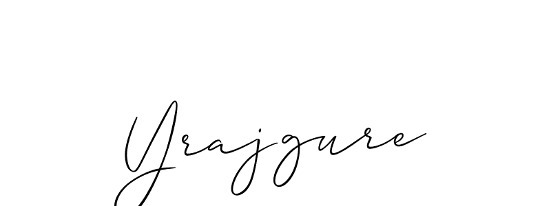 How to make Yrajgure signature? Allison_Script is a professional autograph style. Create handwritten signature for Yrajgure name. Yrajgure signature style 2 images and pictures png