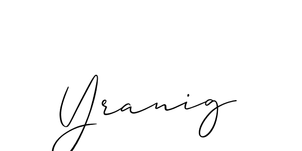 You can use this online signature creator to create a handwritten signature for the name Yranig. This is the best online autograph maker. Yranig signature style 2 images and pictures png