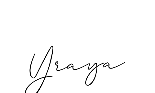 Also we have Yraya name is the best signature style. Create professional handwritten signature collection using Allison_Script autograph style. Yraya signature style 2 images and pictures png
