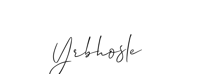 How to Draw Yrbhosle signature style? Allison_Script is a latest design signature styles for name Yrbhosle. Yrbhosle signature style 2 images and pictures png