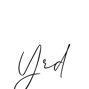 Here are the top 10 professional signature styles for the name Yrd. These are the best autograph styles you can use for your name. Yrd signature style 2 images and pictures png