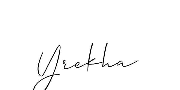 Also You can easily find your signature by using the search form. We will create Yrekha name handwritten signature images for you free of cost using Allison_Script sign style. Yrekha signature style 2 images and pictures png