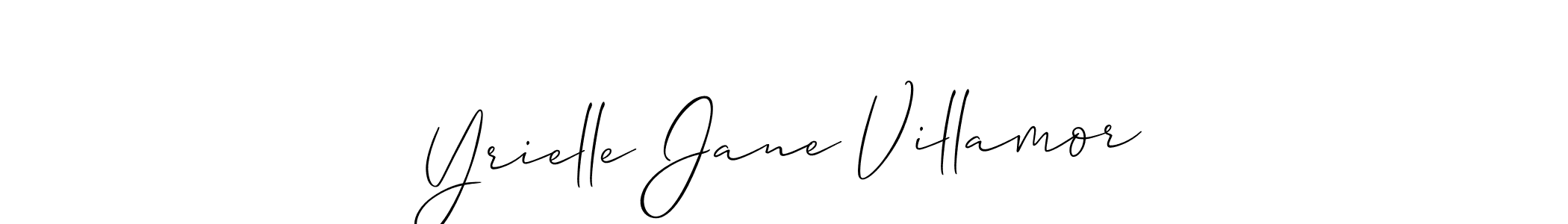 Make a beautiful signature design for name Yrielle Jane Villamor. Use this online signature maker to create a handwritten signature for free. Yrielle Jane Villamor signature style 2 images and pictures png