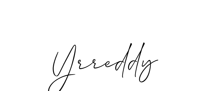 Allison_Script is a professional signature style that is perfect for those who want to add a touch of class to their signature. It is also a great choice for those who want to make their signature more unique. Get Yrreddy name to fancy signature for free. Yrreddy signature style 2 images and pictures png