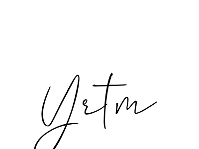 Yrtm stylish signature style. Best Handwritten Sign (Allison_Script) for my name. Handwritten Signature Collection Ideas for my name Yrtm. Yrtm signature style 2 images and pictures png