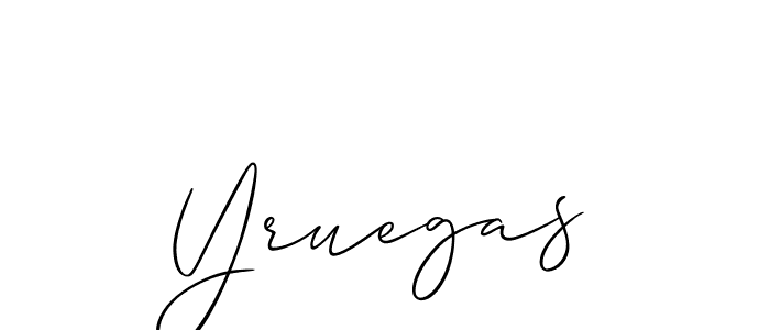 Best and Professional Signature Style for Yruegas. Allison_Script Best Signature Style Collection. Yruegas signature style 2 images and pictures png