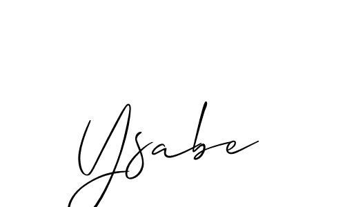 How to make Ysabe name signature. Use Allison_Script style for creating short signs online. This is the latest handwritten sign. Ysabe signature style 2 images and pictures png