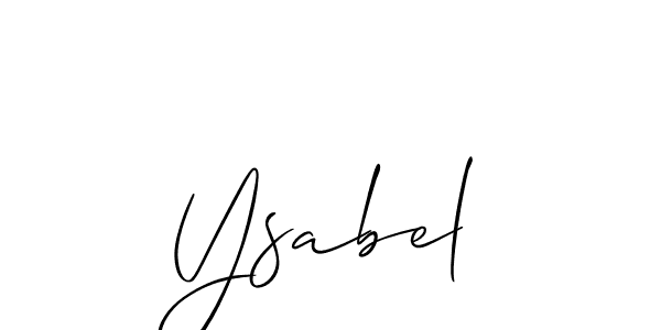 Ysabel stylish signature style. Best Handwritten Sign (Allison_Script) for my name. Handwritten Signature Collection Ideas for my name Ysabel. Ysabel signature style 2 images and pictures png