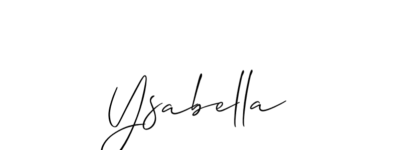 How to make Ysabella name signature. Use Allison_Script style for creating short signs online. This is the latest handwritten sign. Ysabella signature style 2 images and pictures png