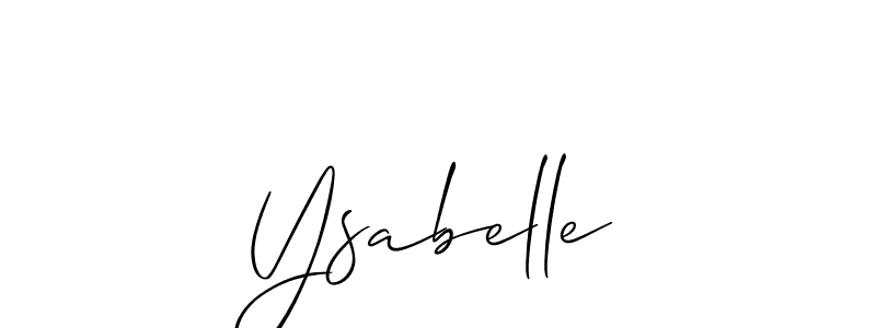 Best and Professional Signature Style for Ysabelle. Allison_Script Best Signature Style Collection. Ysabelle signature style 2 images and pictures png