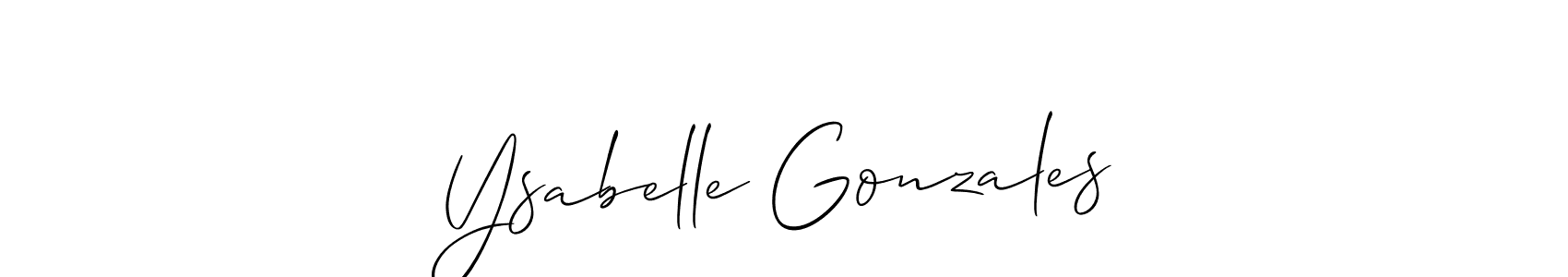 if you are searching for the best signature style for your name Ysabelle Gonzales. so please give up your signature search. here we have designed multiple signature styles  using Allison_Script. Ysabelle Gonzales signature style 2 images and pictures png