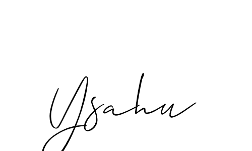 Allison_Script is a professional signature style that is perfect for those who want to add a touch of class to their signature. It is also a great choice for those who want to make their signature more unique. Get Ysahu name to fancy signature for free. Ysahu signature style 2 images and pictures png