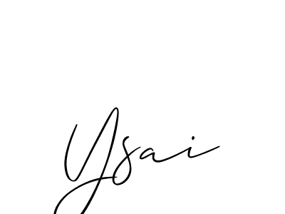 Design your own signature with our free online signature maker. With this signature software, you can create a handwritten (Allison_Script) signature for name Ysai. Ysai signature style 2 images and pictures png