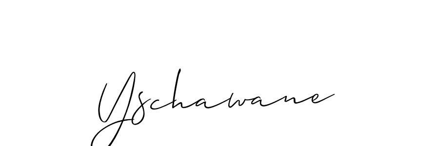 Make a short Yschawane signature style. Manage your documents anywhere anytime using Allison_Script. Create and add eSignatures, submit forms, share and send files easily. Yschawane signature style 2 images and pictures png