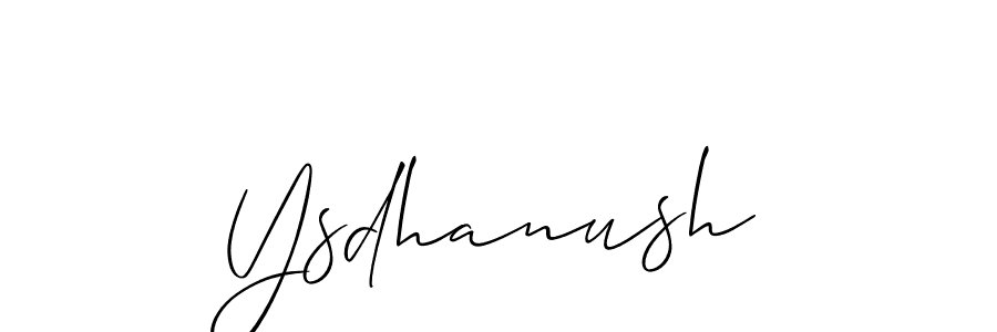 How to Draw Ysdhanush signature style? Allison_Script is a latest design signature styles for name Ysdhanush. Ysdhanush signature style 2 images and pictures png