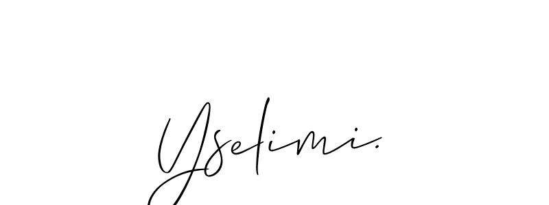 Yselimi. stylish signature style. Best Handwritten Sign (Allison_Script) for my name. Handwritten Signature Collection Ideas for my name Yselimi.. Yselimi. signature style 2 images and pictures png