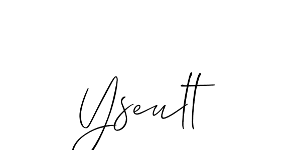 Create a beautiful signature design for name Yseult. With this signature (Allison_Script) fonts, you can make a handwritten signature for free. Yseult signature style 2 images and pictures png