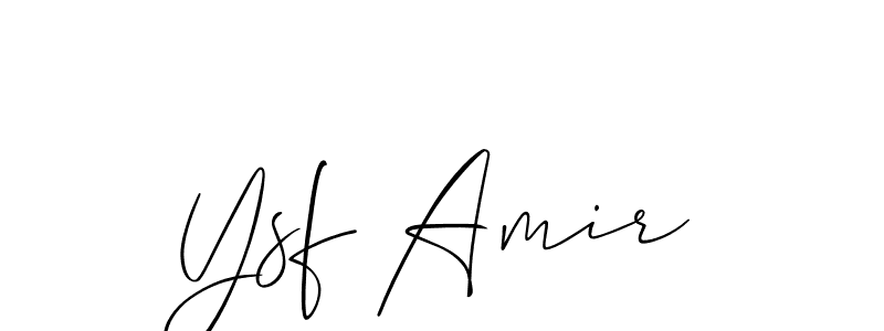 Best and Professional Signature Style for Ysf Amir. Allison_Script Best Signature Style Collection. Ysf Amir signature style 2 images and pictures png