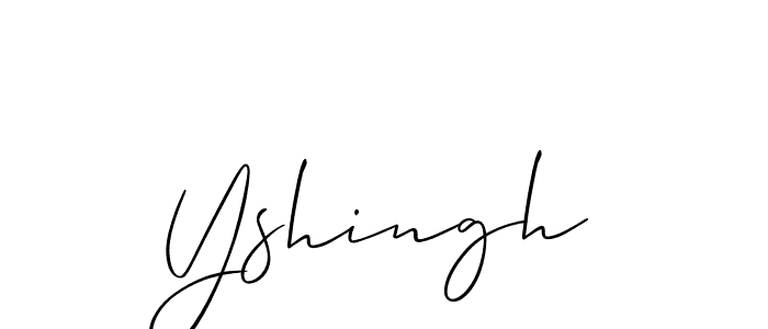 if you are searching for the best signature style for your name Yshingh. so please give up your signature search. here we have designed multiple signature styles  using Allison_Script. Yshingh signature style 2 images and pictures png