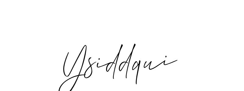 Make a short Ysiddqui signature style. Manage your documents anywhere anytime using Allison_Script. Create and add eSignatures, submit forms, share and send files easily. Ysiddqui signature style 2 images and pictures png