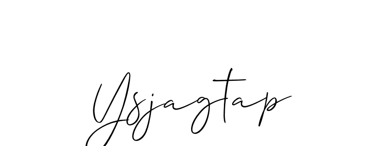 Best and Professional Signature Style for Ysjagtap. Allison_Script Best Signature Style Collection. Ysjagtap signature style 2 images and pictures png