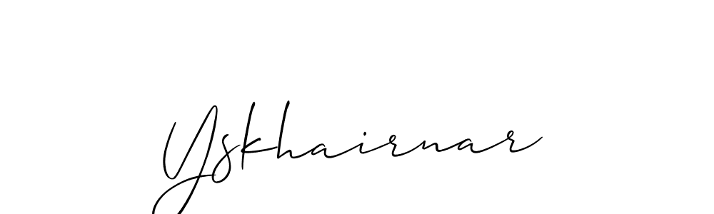 Once you've used our free online signature maker to create your best signature Allison_Script style, it's time to enjoy all of the benefits that Yskhairnar name signing documents. Yskhairnar signature style 2 images and pictures png