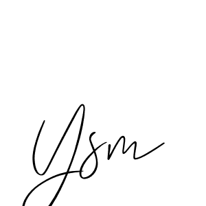 Also we have Ysm name is the best signature style. Create professional handwritten signature collection using Allison_Script autograph style. Ysm signature style 2 images and pictures png