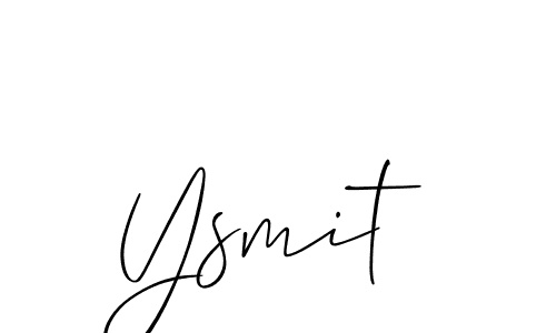 Similarly Allison_Script is the best handwritten signature design. Signature creator online .You can use it as an online autograph creator for name Ysmit. Ysmit signature style 2 images and pictures png