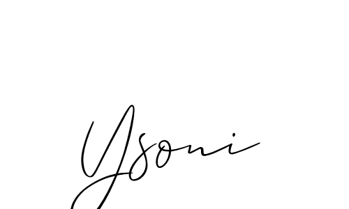 You can use this online signature creator to create a handwritten signature for the name Ysoni. This is the best online autograph maker. Ysoni signature style 2 images and pictures png