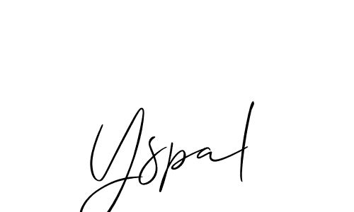 It looks lik you need a new signature style for name Yspal. Design unique handwritten (Allison_Script) signature with our free signature maker in just a few clicks. Yspal signature style 2 images and pictures png
