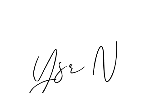 Also we have Ysr N name is the best signature style. Create professional handwritten signature collection using Allison_Script autograph style. Ysr N signature style 2 images and pictures png