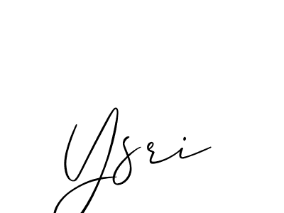 Best and Professional Signature Style for Ysri. Allison_Script Best Signature Style Collection. Ysri signature style 2 images and pictures png
