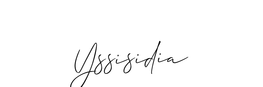 How to make Yssisidia signature? Allison_Script is a professional autograph style. Create handwritten signature for Yssisidia name. Yssisidia signature style 2 images and pictures png
