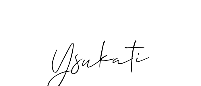 You should practise on your own different ways (Allison_Script) to write your name (Ysukati) in signature. don't let someone else do it for you. Ysukati signature style 2 images and pictures png