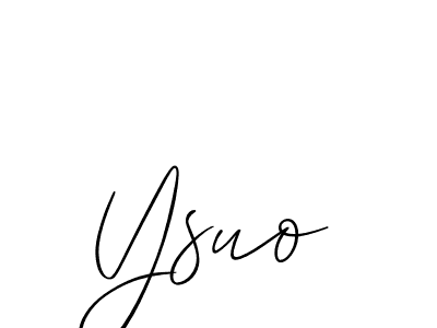 You should practise on your own different ways (Allison_Script) to write your name (Ysuo) in signature. don't let someone else do it for you. Ysuo signature style 2 images and pictures png