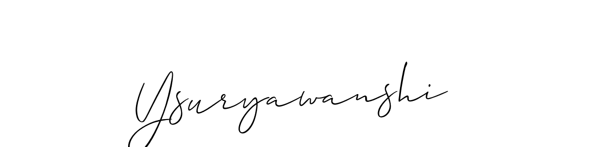 Once you've used our free online signature maker to create your best signature Allison_Script style, it's time to enjoy all of the benefits that Ysuryawanshi name signing documents. Ysuryawanshi signature style 2 images and pictures png