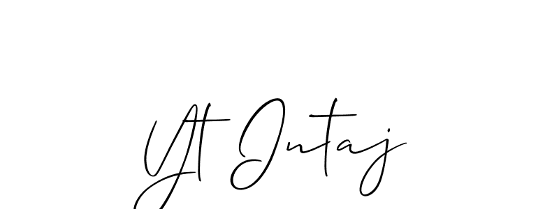 Here are the top 10 professional signature styles for the name Yt Intaj. These are the best autograph styles you can use for your name. Yt Intaj signature style 2 images and pictures png