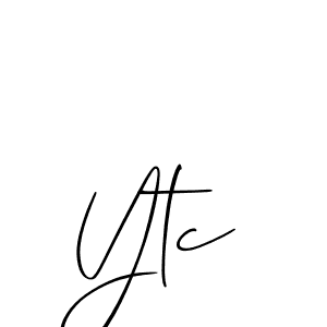 Ytc stylish signature style. Best Handwritten Sign (Allison_Script) for my name. Handwritten Signature Collection Ideas for my name Ytc. Ytc signature style 2 images and pictures png