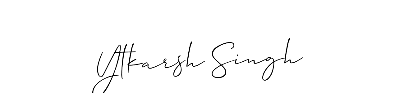 It looks lik you need a new signature style for name Ytkarsh Singh. Design unique handwritten (Allison_Script) signature with our free signature maker in just a few clicks. Ytkarsh Singh signature style 2 images and pictures png