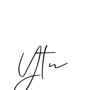 Similarly Allison_Script is the best handwritten signature design. Signature creator online .You can use it as an online autograph creator for name Ytn. Ytn signature style 2 images and pictures png