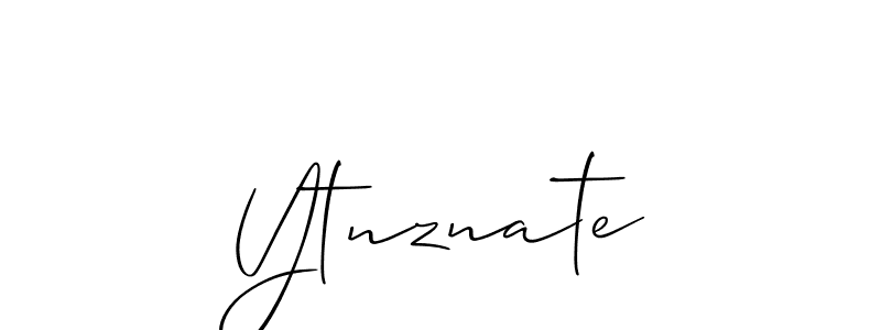 The best way (Allison_Script) to make a short signature is to pick only two or three words in your name. The name Ytnznate include a total of six letters. For converting this name. Ytnznate signature style 2 images and pictures png