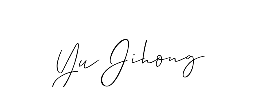 Similarly Allison_Script is the best handwritten signature design. Signature creator online .You can use it as an online autograph creator for name Yu Jihong. Yu Jihong signature style 2 images and pictures png