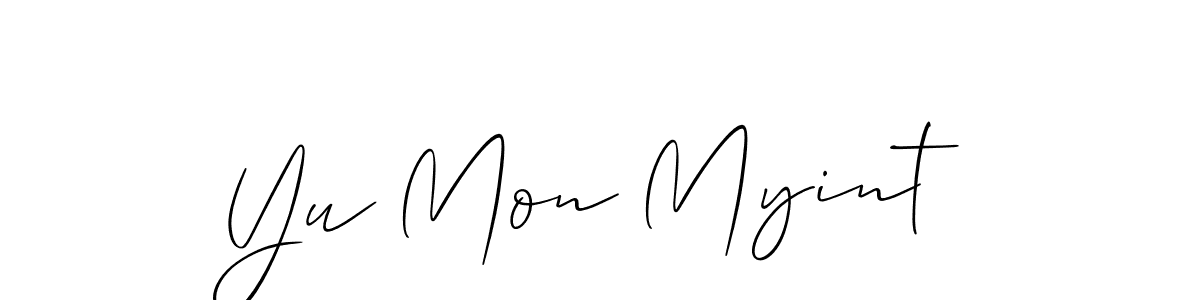 Once you've used our free online signature maker to create your best signature Allison_Script style, it's time to enjoy all of the benefits that Yu Mon Myint name signing documents. Yu Mon Myint signature style 2 images and pictures png