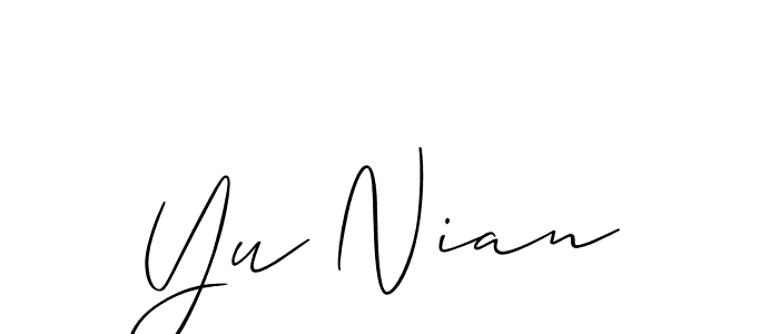 You can use this online signature creator to create a handwritten signature for the name Yu Nian. This is the best online autograph maker. Yu Nian signature style 2 images and pictures png