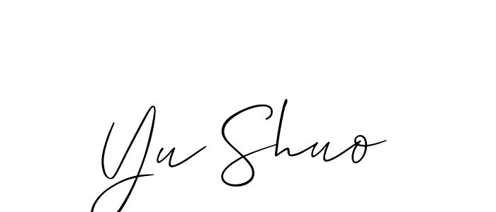 Here are the top 10 professional signature styles for the name Yu Shuo. These are the best autograph styles you can use for your name. Yu Shuo signature style 2 images and pictures png