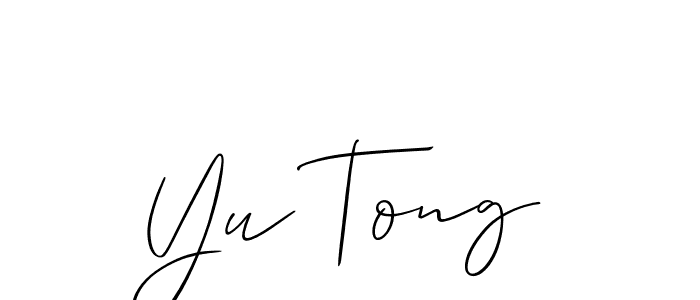 It looks lik you need a new signature style for name Yu Tong. Design unique handwritten (Allison_Script) signature with our free signature maker in just a few clicks. Yu Tong signature style 2 images and pictures png